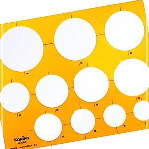 [2개구성] 코링 템플렛 K 106F 대형원형 학교 교실 학원 관공서 KW92024A