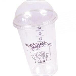 [2개구성] 일러스트 테이크아웃 플라스틱컵 대-5P 투명용기 학교 교실 학원 관공서 KWF7BDE3