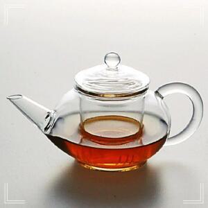 [2개구성] 유리티포트 250ml 내열강화유리 유리다관 유리주전자 거름망티포트 유리거름망 AW07200D