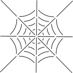 퀼팅 크리에이션즈 거미줄 퀼트 스텐실 8 x