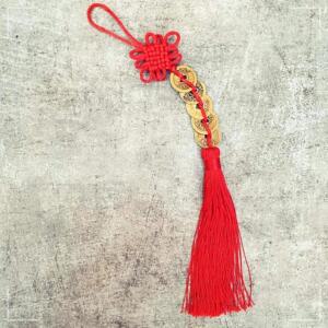 [2개구성] 수입 엽전장식 오제전 재물운 상승 풍수소품 자동차걸이 풍수인테리어 DUWAA6EFF