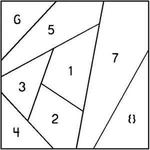 퀼팅 크리에이션스 크레이지 퀼트 6 스텐실 8인치