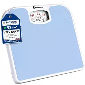 아담슨 A21 체중계 - 최대 300파운드 신규 미끄럼 방지 고무 표면 + 대량 아날로그 욕실 저렴하고 20년