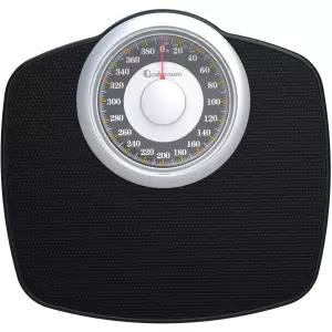 아담슨 A25 체중계 - 최대 400파운드 5.3인치 다이얼 12.4인치 x 10.2인치 플랫폼 미끄럼 방지 고무 표면