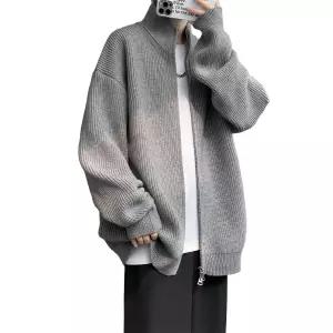 남자 빅사이즈 가디건 니트 긴팔 두꺼운 카디건 간절기 데일리룩 재킷