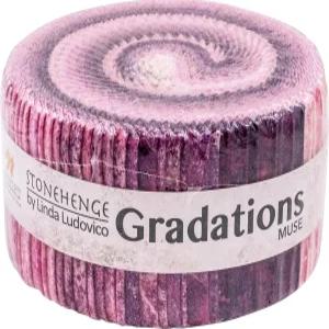 린다 루도비코 스톤헨지 그라데이션스 II 뮤즈 스트립 40 2.5인치 젤리 롤 노스콧 모듬 SGRAD40-28