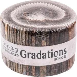 린다 루도비코 스톤헨지 그라데이션스 II 철광석 스트립 40 2.5인치 젤리 롤 노스콧 모듬 SGRAD40-36