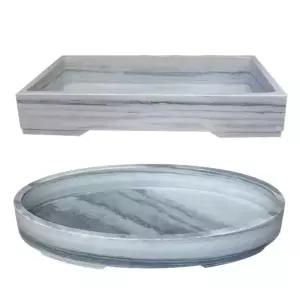 대형 도자기 수반 중등의 분재 화분 장식품 화병 연꽃