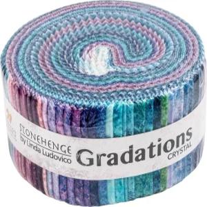 린다 루도비코 스톤헨지 그라데이션스 II 크리스탈 스트립 40 2.5인치 젤리 롤 노스콧 모듬 SGRAD40-470