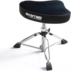 드럼 연주 연습 또는 공연을 위한 HXW 모터사이클 스타일 왕좌 의자 18인치에서 24.4인치 높이 조절 가능
