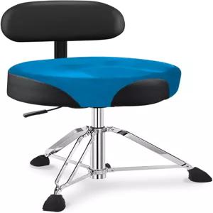 등받이가 있는 UPELLA 프로 드럼 스툴 튼튼한 유압 왕좌 벨벳으로 덮인 인체공학적 메모리 폼 시트 조절