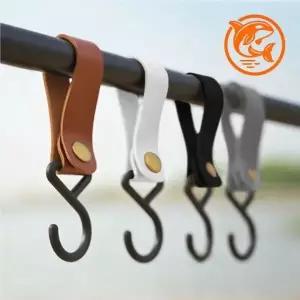 ( )다용도 캠핑용 화이트 가죽 후크 걸이 인디언 스타일 소품 정리 고리