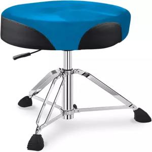 UPELLA 프로 드럼 스툴 헤비 듀티 유압 왕좌 벨벳으로 덮인 인체공학적 메모리 폼 시트 조절 가능한 의자