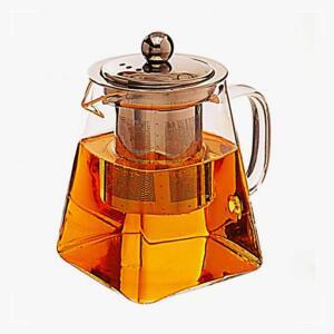 [2개구성] 사각 유리주전자 내열 스텐거름망 450ml 티팟 티메이커 차포트 GJWD55762