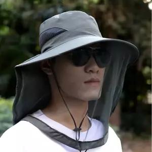 목그늘 방충모자 플랩 방충모 벌초 그물 망 모자 모기 yGw9+8rOB
