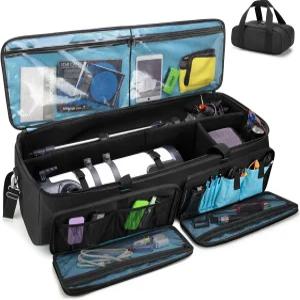 삼듀 천문 망원경 케이스 튜브 및 삼각대용 40.8인치 대형 보관 가방 부드러운 패딩 액세서리 휴대용