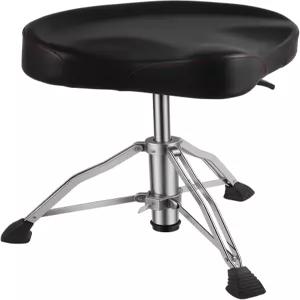 포커스 헤비 듀티 드럼 왕좌 오토바이 스타일 스툴 18-24인치 조절 가능한 높이 편안한 PU 표면의 두꺼운