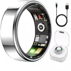 여성 남성용 아오울 스마트 링 수면 추적 웨어러블 스텝/심박수/혈중 산소/거리/칼로리 시계 진동 구독료