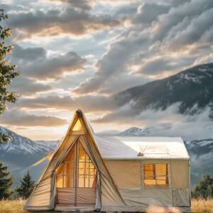 8-10인용 텐트 수동 펌프 팽창식 가족 빠른 설치 뒷마당 행사 캠핑 모험