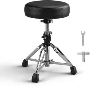 폴라 라이트 헤비 듀티 드럼 왕좌 메모리 폼 패딩 시트로 높이 조절 가능 드러머와 기타리스트를 위한