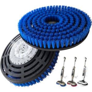 HXZIYI 스팀 걸레 패드 교체용 브러시 헤드 상어 및 스크럽 S7000 / S7001 S8201 s7201 시리즈 나일론 브리스틀, 딥 클린 하드우드 타일 바닥, 스크래치 없는 폴리쉬(파란색)