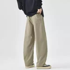 팬츠 남성용 캐주얼 지금딱 스트레이트핏 춘추 배기핏 커프스 OOTD3