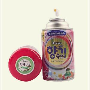 [3개구성] 산도깨비 향기속으로 방향제290ml아카시아 향캔 분사기 화장실 냄새제거 악취방지 GJWDB19D5