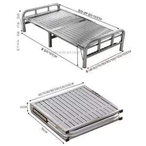 바닥 철제 침대 접이식 상품 받침대 간이 펜션 프레임
