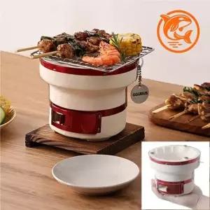 (선택 색상랜덤)휴대용 캠핑 바베큐 그릴 소형 포터블 바비큐기 가정용 친구들과 홈파티