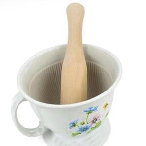 [2개구성] 도자기신손잡이절구소115x80mm 이유식절구 다지구 마늘다지기 절구통 절구세트 야채다지기 채소다지기 AEW1E2CCF