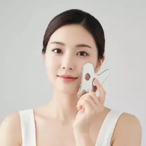 (색상 실버)스테인리스 괄사 마사지기 얼굴 윤곽 리프팅 도구 페이스 안마기 관리용품