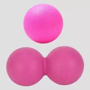 (색상 랜덤+랜덤)지압 허벅지 허리 마사지볼 안마 땅콩볼 싱글 세트