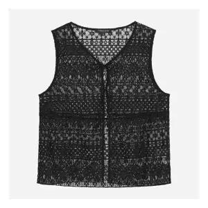 백화점정품 써스데이 아일랜드 조끼 베스트 [써스데이아일랜드]오픈형 레이스 T256MVT176W 써스데이아일랜