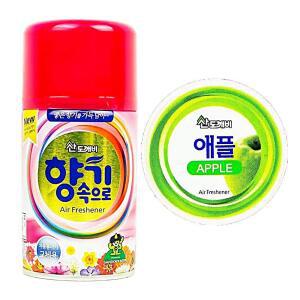 [2개구성] 산산 향기속으로 방향 분사 탈취 리필 290ml 사과 FAWB15F24