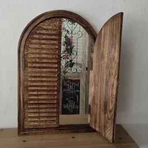 가짜창문 엔틱 벽걸이 거울 촬영 감성 창문 카페 창틀