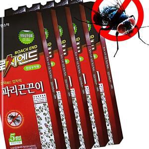 [2개구성] 로치엔드 강력 파리끈끈이 5매팩 5개 플라이 파리캐쳐 초파리 IPW8E25C1