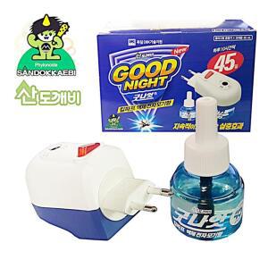 [2개구성] 디비케이 콘센트 굿나잇킬파프 액체모기향 모기약 리필포함셋 액체전자모기향 훈증기 FAWBA9158