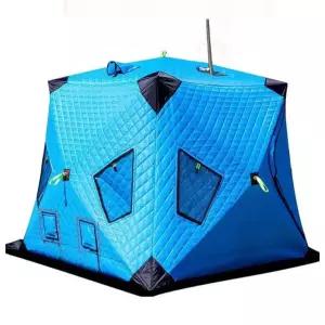 원터치 큐브 텐트 빙어 낚시 방한 누빔 겨울 돔