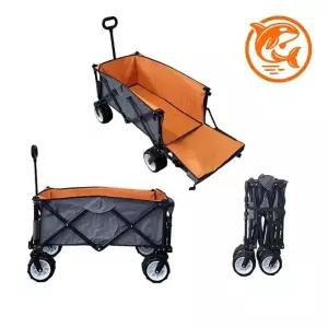 ( )다기능 접이식 캠핑웨건 경량 이동식 핸드카트 야외 정리 바구니
