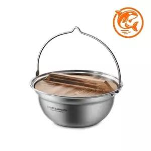 ( )캠핑용 깊은 스테인리스 전골냄비 26cm 다용도 조리기구 일반 조리기구