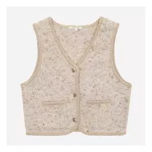백화점정품 써스데이 아일랜드 조끼 베스트 [써스데이아일랜드]브이넥 부클 니트 T258MVT257W 간절기 데이