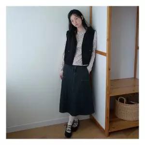 백화점정품 써스데이 아일랜드 조끼 베스트 [써스데이아일랜드][여성]후드 블루종 집업 베스트(T256MVT172W