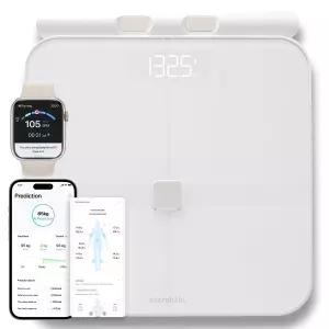 체중 예측 BMI 체지방 근육량 운동 음식 추적 기능을 갖춘 엑서스케일 AI 스마트 저울 8개의 전극을