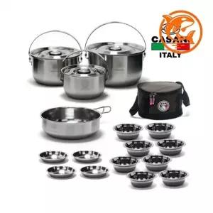 ( )대형 캠핑 스텐레스 조리기구 다목적 코펠 주방 식기