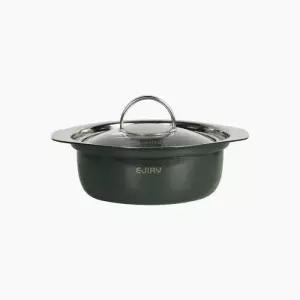 에지리 전골냄비 스텐큐브G 아시안팟 통3중 낮은형 인덕션 18cm