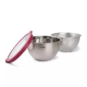 에지리 주방용품 스텐 믹싱볼 볼 뚜껑세트 볼 20cm