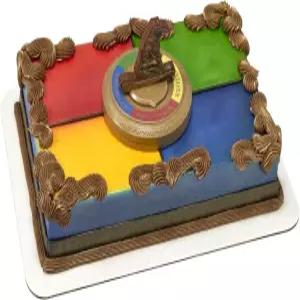 데코팩 해리포터TM 분류 모자TM 케이크 토퍼 호그와트 하우스 코스터와 퀴즈가 포함된 6피스 장식 생일 및