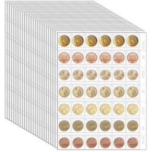 수집가용 동전 컬렉션 포켓 페이지 25장, 수집 바인더, 슬리브 홀더 앨범 커런시 9홀 북, 통화 코인 스탬프