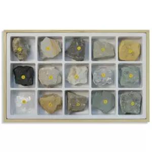학교 암석 과학교구 퇴적암 샘플 표본 15종 세트 과학수업 수업용 실험수업