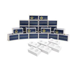 BOEN 2400피스 동전 플립 6가지 사이즈 (코인 6-2400) 5.1CM(2 2인치) 홀더 X 판지 콜레터용 5.1 컬렉션용